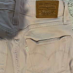 721 levi’s skinny jeans light pink